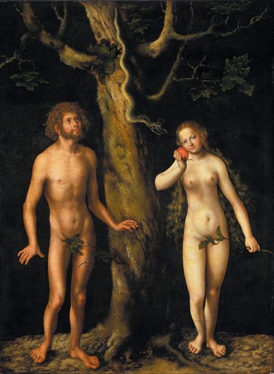 Adam und Eva von Lucas Cranach the Elder